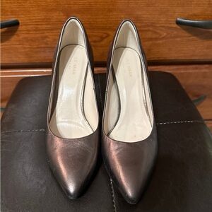 Cole haan bronze metallic heels